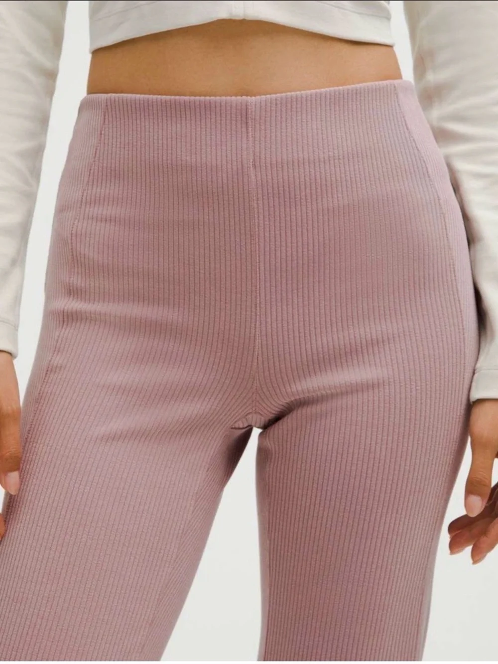 Lululemon Ribbed Softstreme Flared Pant *Regular - Twilight Rose